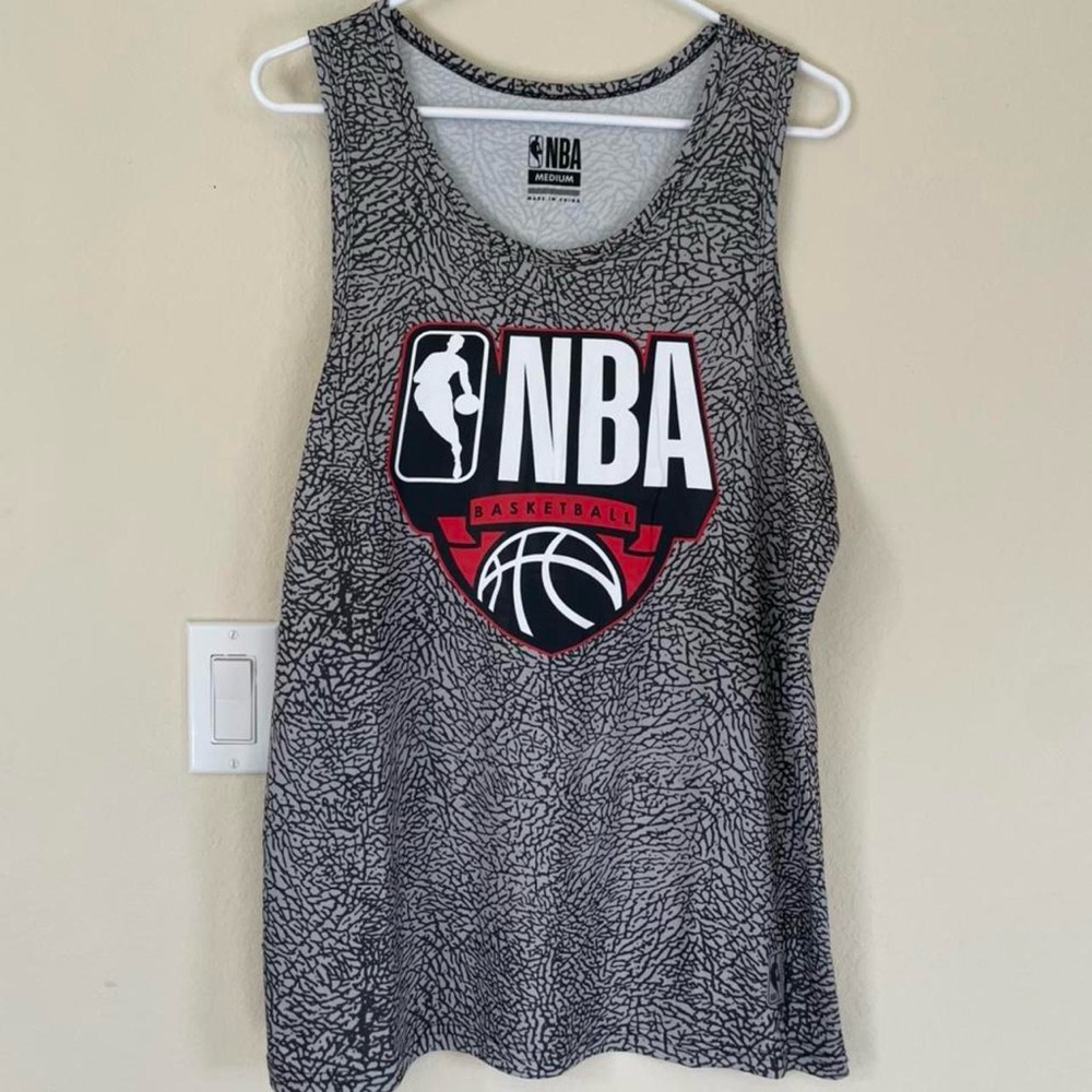 NBA Black and Red Graphic Tank Top